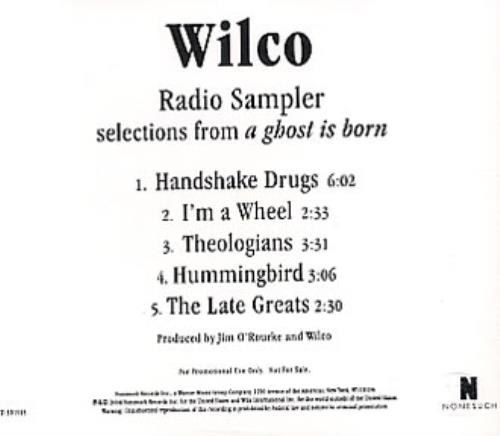 Wilco Radio Sampler - Selection From 'A Ghost Is Born' CD single (CD5 / 5") US WLCC5RA344321