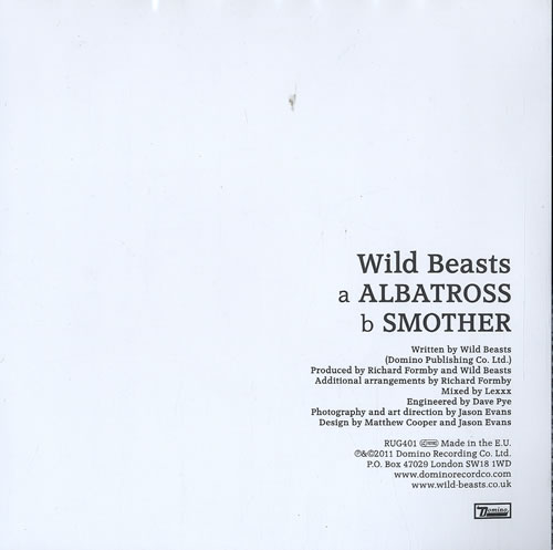 Wild Beasts Albatross 7" vinyl single (7 inch record / 45) UK WJU07AL577560