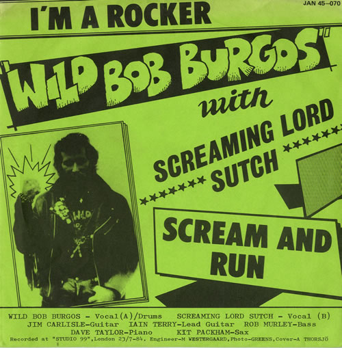 Wild Bob Burgos I'm A Rocker 7" vinyl single (7 inch record / 45) Swedish WKL07IM547813