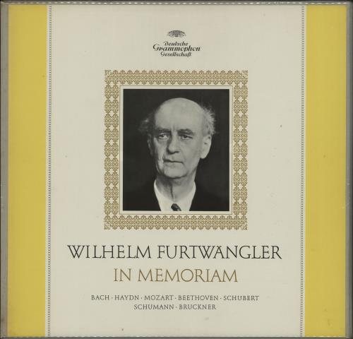 Wilhelm Furtw�ngler In Memoriam Vinyl Box Set German 10MVXIN750390