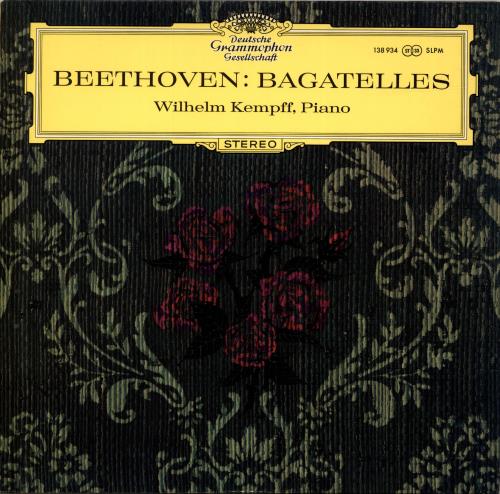 Wilhelm Kempff Beethoven: Bagatelles vinyl LP album (LP record) German W2LLPBE689520