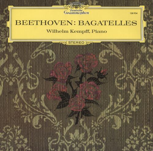 Wilhelm Kempff Beethoven: Bagatelles vinyl LP album (LP record) German W2LLPBE741936