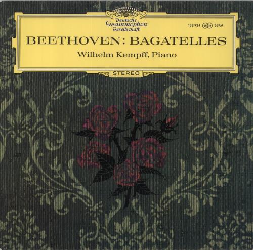 Wilhelm Kempff Beethoven: Bagatelles vinyl LP album (LP record) German W2LLPBE861932
