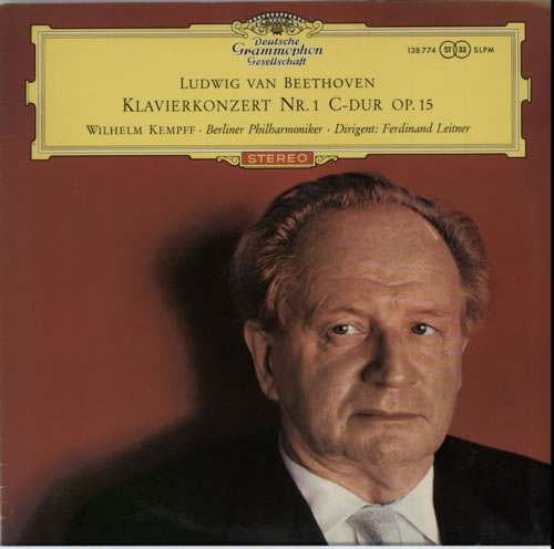Wilhelm Kempff Beethoven: Klavierkonzert Nr.1 C-Dur Op.15 vinyl LP album (LP record) German W2LLPBE612266