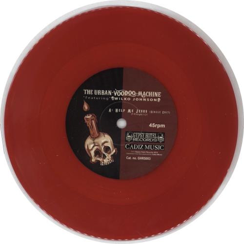 Wilko Johnson Help Me Jesus - Red Vinyl 7" vinyl single (7 inch record / 45) UK WLJ07HE765148