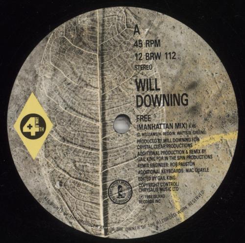 Will Downing Free 12" vinyl single (12 inch record / Maxi-single) UK WLL12FR879187