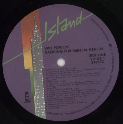 Will Powers Dancing For Mental Health vinyl LP album (LP record) US WLPLPDA573219