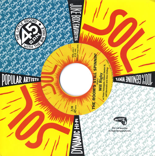 Will Rigby The Room's Still Spinnin' 7" vinyl single (7 inch record / 45) US WK507TH558314