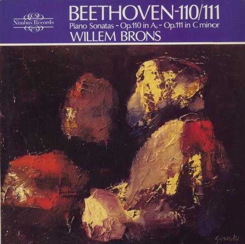 Willem Brons Beethoven: Piano Sonatas - Op. 110 In A Flat, Op. 111 In C Minor vinyl LP album (LP record) UK 5K7LPBE802518