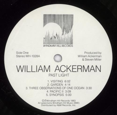 William Ackerman Past Light vinyl LP album (LP record) US WACLPPA892613