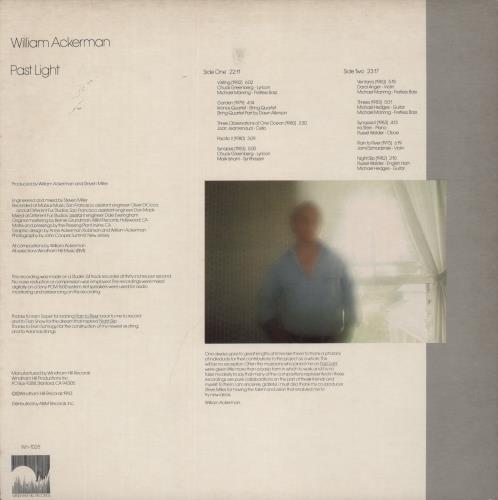 William Ackerman Past Light vinyl LP album (LP record) US WACLPPA892613