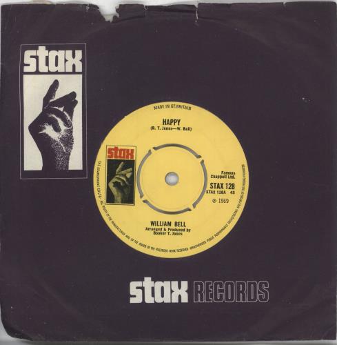 William Bell Happy 7" vinyl single (7 inch record / 45) UK WBE07HA607683