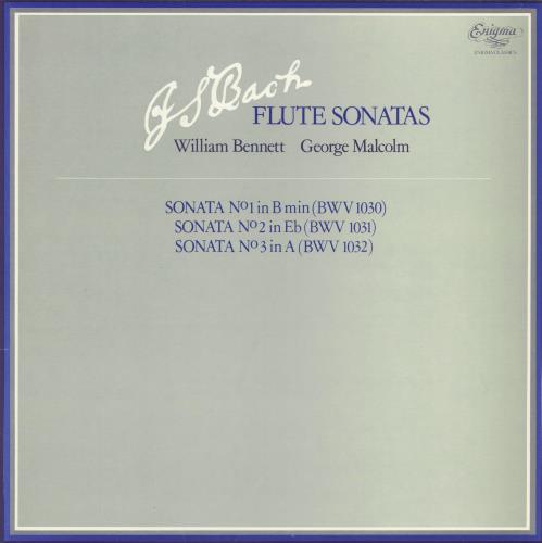 William Bennett J.S. Bach Flute Sonatas vinyl LP album (LP record) UK 2TYLPJS789967