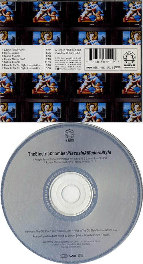 William Orbit Pieces In A Modern Style CD album (CDLP) UK WLMCDPI630980