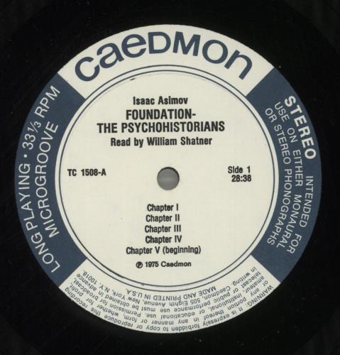 William Shatner Foundation: The Psychohistorians vinyl LP album (LP record) US W-SLPFO636759