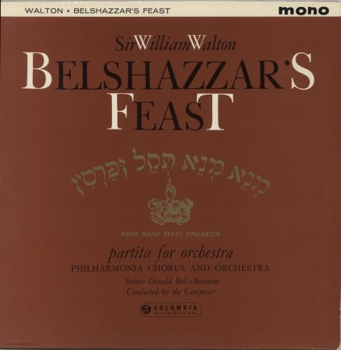 William Walton Belshazzar's Feast vinyl LP album (LP record) UK WCFLPBE868427
