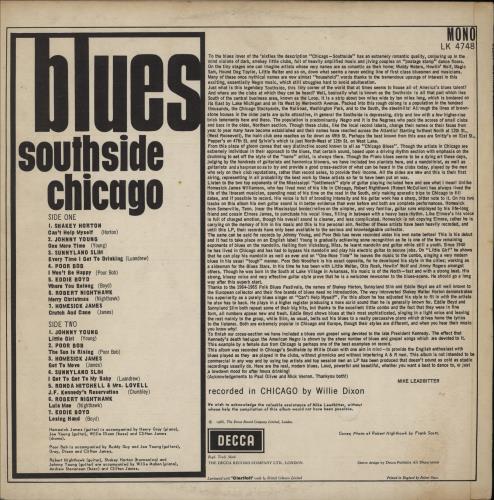 Willie Dixon Blues - Southside Chicago vinyl LP album (LP record) UK XONLPBL719115