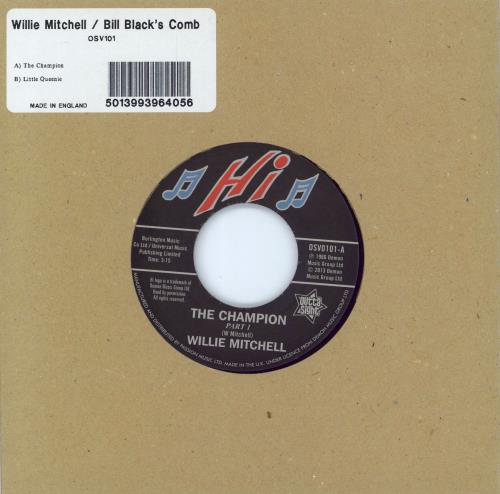 Willie Mitchell The Champion 7" vinyl single (7 inch record / 45) UK WLY07TH778110