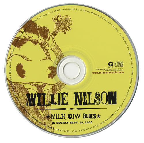 Willie Nelson Milk Cow Blues CD album (CDLP) US WNLCDMI475721