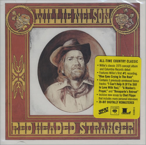 Willie Nelson Red Headed Stranger CD album (CDLP) US WNLCDRE434131