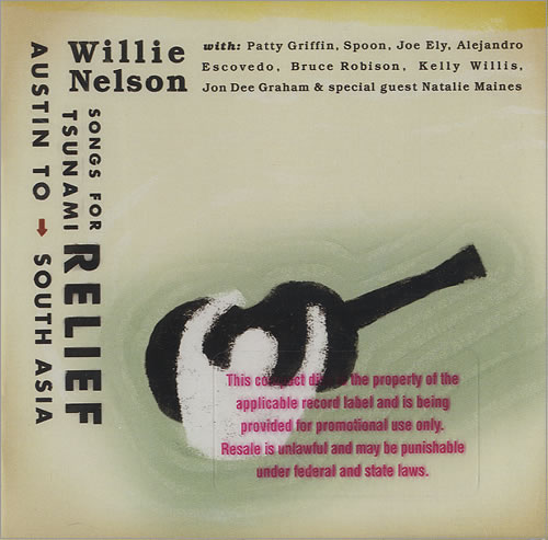 Willie Nelson Songs For Tsunami Relief CD album (CDLP) US WNLCDSO438285