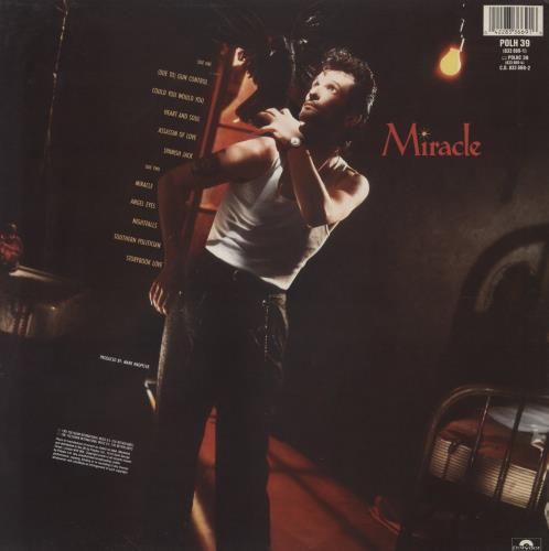 Willy DeVille Miracle vinyl LP album (LP record) UK WDVLPMI495367