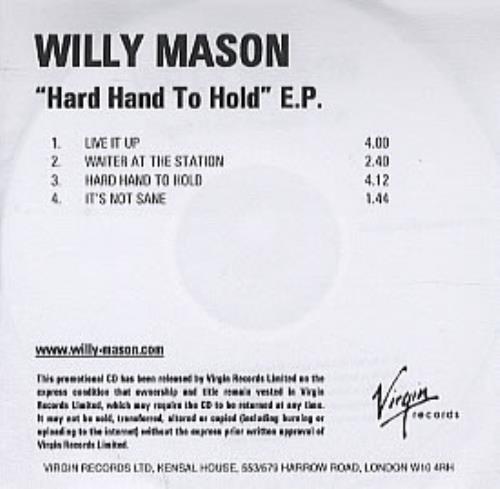 Willy Mason Hard Hand To Hold E.P. CD-R acetate UK WADCRHA308202