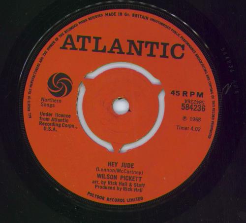 Wilson Pickett Hey Jude - 3pr 7" vinyl single (7 inch record / 45) UK WP.07HE788478