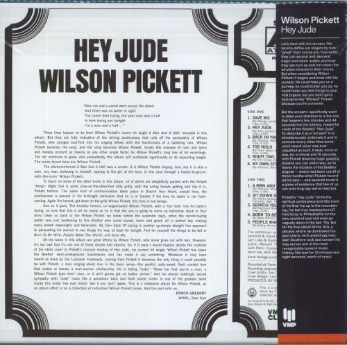 Wilson Pickett Hey Jude vinyl LP album (LP record) US WP.LPHE814382