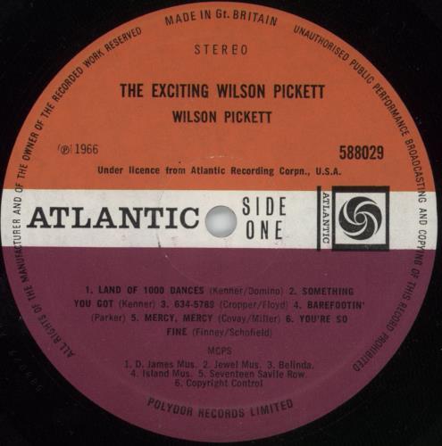 Wilson Pickett The Exciting Wilson Pickett - EX vinyl LP album (LP record) UK WP.LPTH865695