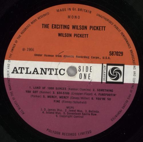 Wilson Pickett The Exciting Wilson Pickett vinyl LP album (LP record) UK WP.LPTH529112