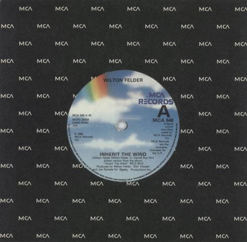 Wilton Felder Inherit The Wind 7" vinyl single (7 inch record / 45) UK WJL07IN873422
