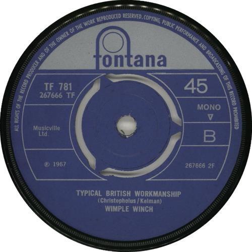 Wimple Winch Rumble On Mersey Square South 7" vinyl single (7 inch record / 45) UK WB207RU716607