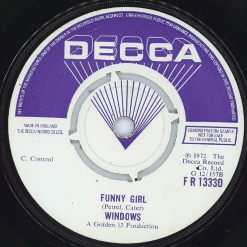 Windows (70s) Tell Me Baby 7" vinyl single (7 inch record / 45) UK 58R07TE813864