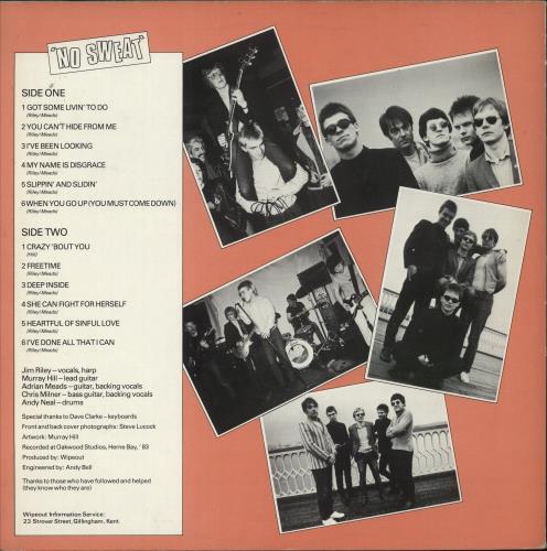 Wipe Out No Sweat vinyl LP album (LP record) UK WLVLPNO877299