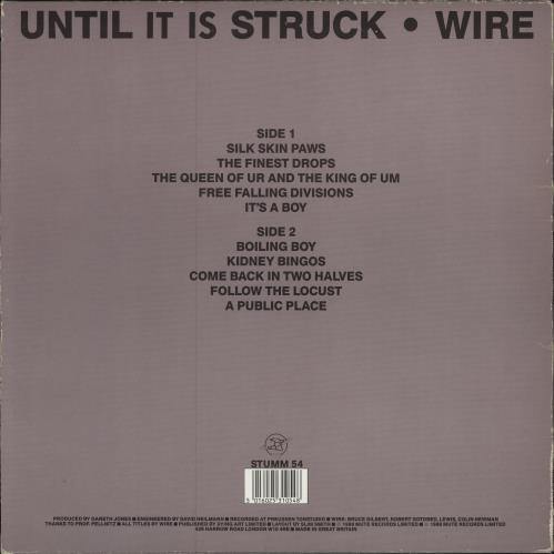 Wire A Bell Is A Cup vinyl LP album (LP record) Italian WIRLPAB780717