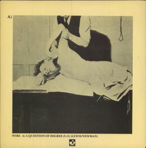 Wire A Question Of Degree - A Label 7" vinyl single (7 inch record / 45) UK WIR07AQ783265