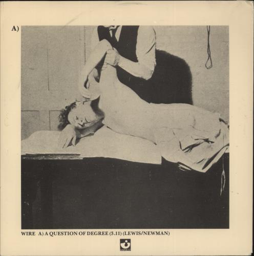 Wire A Question Of Degree - P/s 7" vinyl single (7 inch record / 45) UK WIR07AQ106160