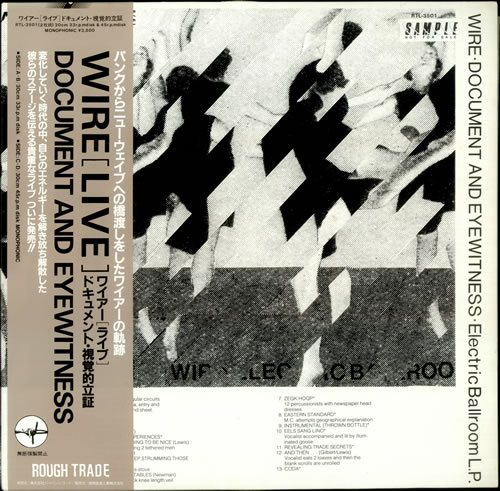 Wire Document And Eyewitness - Promo + Obi 2-LP vinyl record set (Double LP Album) Japanese WIR2LDO435817