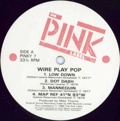 Wire Play Pop - EX vinyl LP album (LP record) UK WIRLPPL768132