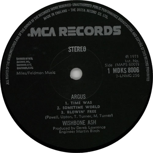 Wishbone Ash Argus - 2nd vinyl LP album (LP record) UK WSHLPAR583214