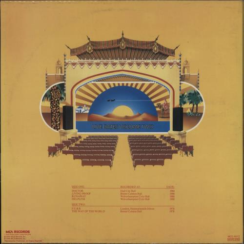 Wishbone Ash Live Dates Volume Two - Blue Sticker - EX 2-LP vinyl record set (Double LP Album) UK WSH2LLI751744