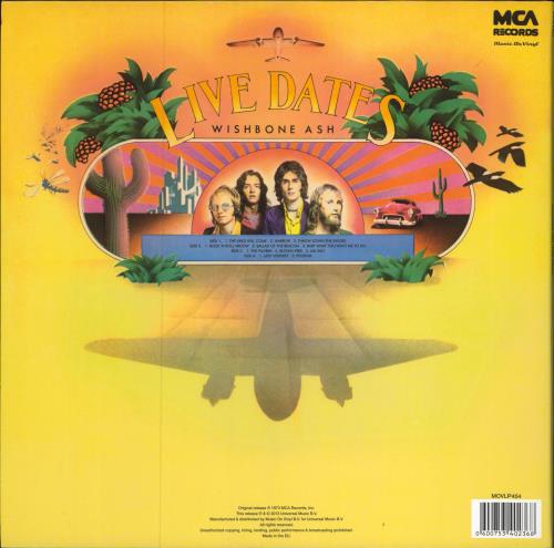 Wishbone Ash Live Dates-180-gram reissue 2-LP vinyl record set (Double LP Album) German WSH2LLI720593