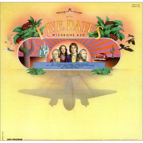 Wishbone Ash Live Dates 2-LP vinyl record set (Double LP Album) UK WSH2LLI210921