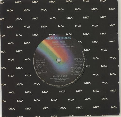 Wishbone Ash Living Proof 7" vinyl single (7 inch record / 45) UK WSH07LI702643