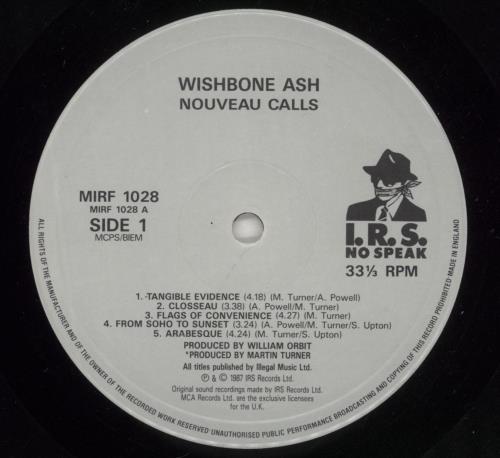 Wishbone Ash Nouveau Calls vinyl LP album (LP record) UK WSHLPNO597414