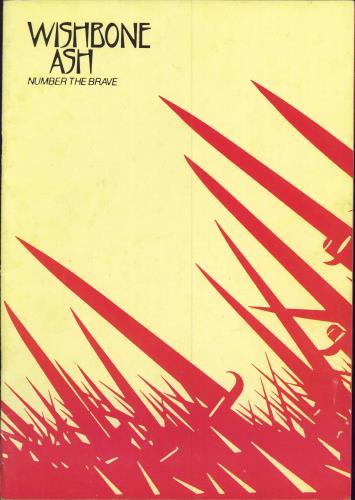 Wishbone Ash Number The Brave + ticket stub tour programme UK WSHTRNU781835