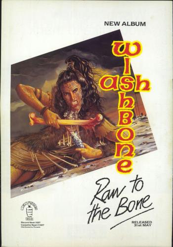 Wishbone Ash Raw To The Bone Tour '85 tour programme UK WSHTRRA805897