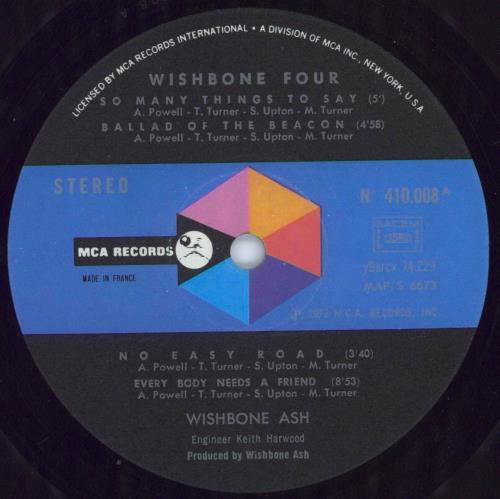 Wishbone Ash Wishbone Four vinyl LP album (LP record) French WSHLPWI812211