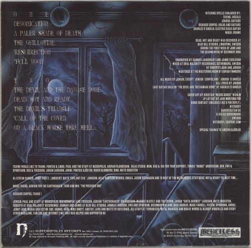 Witchery Dead, Hot And Ready vinyl LP album (LP record) German Y2TLPDE705494